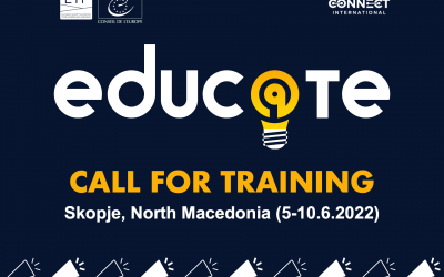 Take part in Educ@te Training in Skopje (5-10.06.2022)